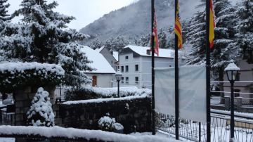 Nieve en Canfranc