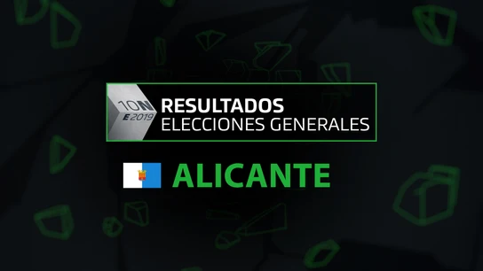 Resultados elecciones generales 10N en la provincia de Alicante Resultados elecciones generales 10N en la provincia de Alicante