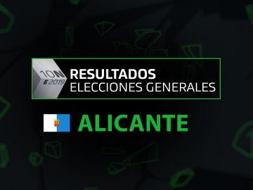Resultados elecciones generales 10N en la provincia de Alicante Resultados elecciones generales 10N en la provincia de Alicante