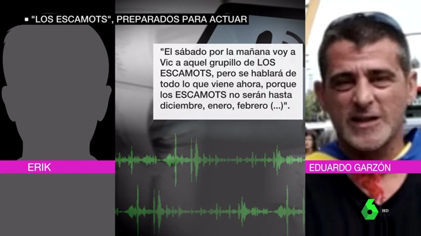 Conversación entre dos detenidos en la que hablan de los 'Escamots' Conversación entre dos detenidos en la que hablan de los 'Escamots'