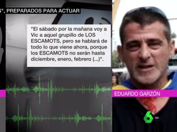 Conversación entre dos detenidos en la que hablan de los 'Escamots' Conversación entre dos detenidos en la que hablan de los 'Escamots'