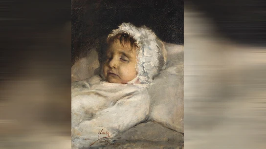 Detalle del óleo atribuido a Sorolla Detalle del óleo atribuido a Sorolla