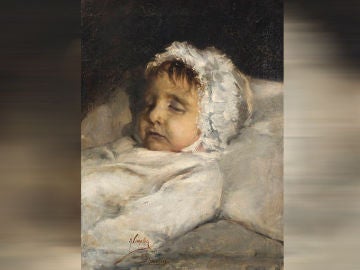 Detalle del óleo atribuido a Sorolla Detalle del óleo atribuido a Sorolla