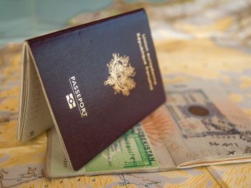 Imagen de archivo de un pasaporte