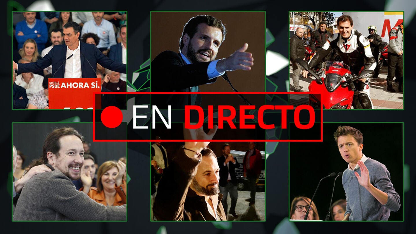Elecciones: PSOE, Vox, Podemos, PP, Ciudadanos y M&aacute;s Pa&iacute;s, &uacute;ltima hora EN DIRECTO