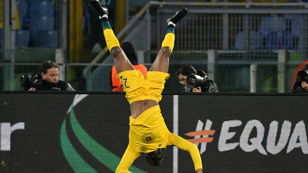 Ntcham celebra un gol recordando a la muerte de Mussolini