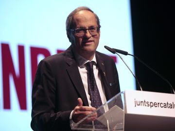 Quim Torra en un acto de campaña electoral de las elecciones generales 2019 Quim Torra en un acto de campaña electoral de las elecciones generales 2019