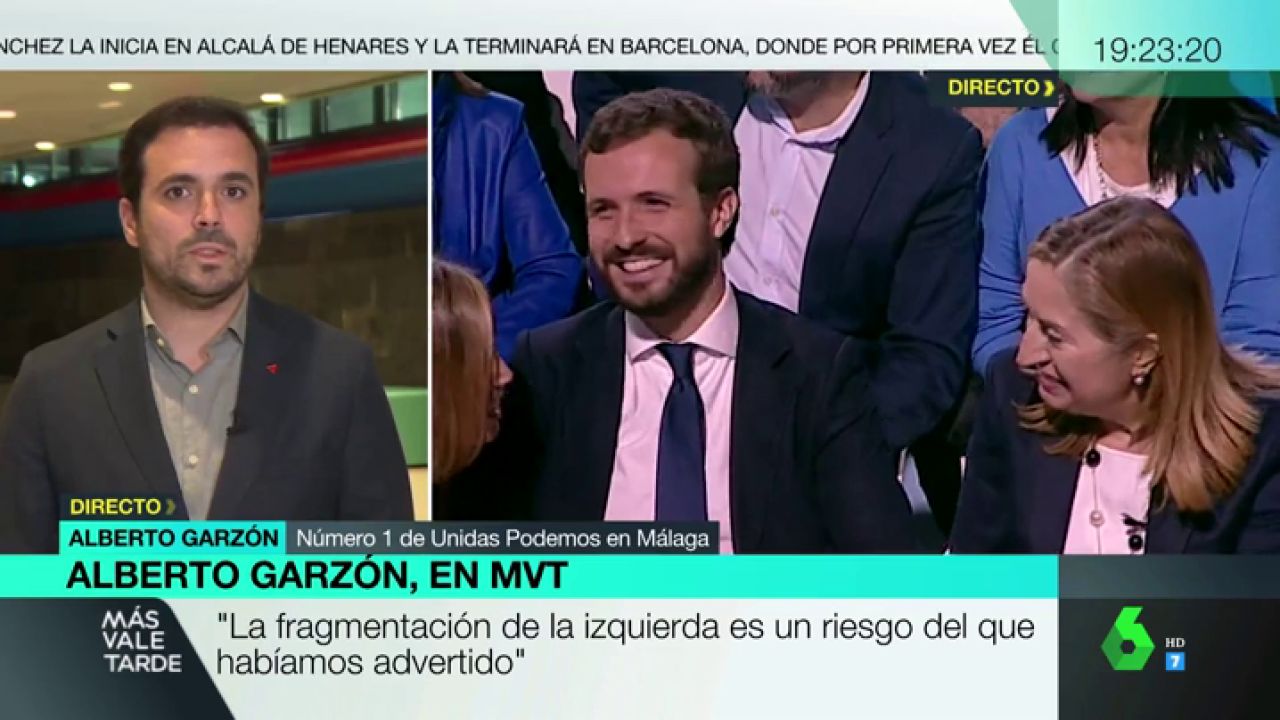 Alberto Garzón: "PP y Ciudadanos han competido por ver quién se 'derechizaba' más" - LaSexta