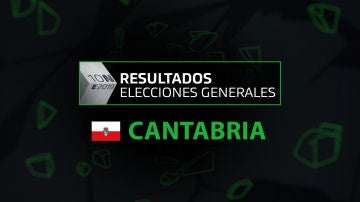 Resultados elecciones generales 10N en la comunidad de Cantabria