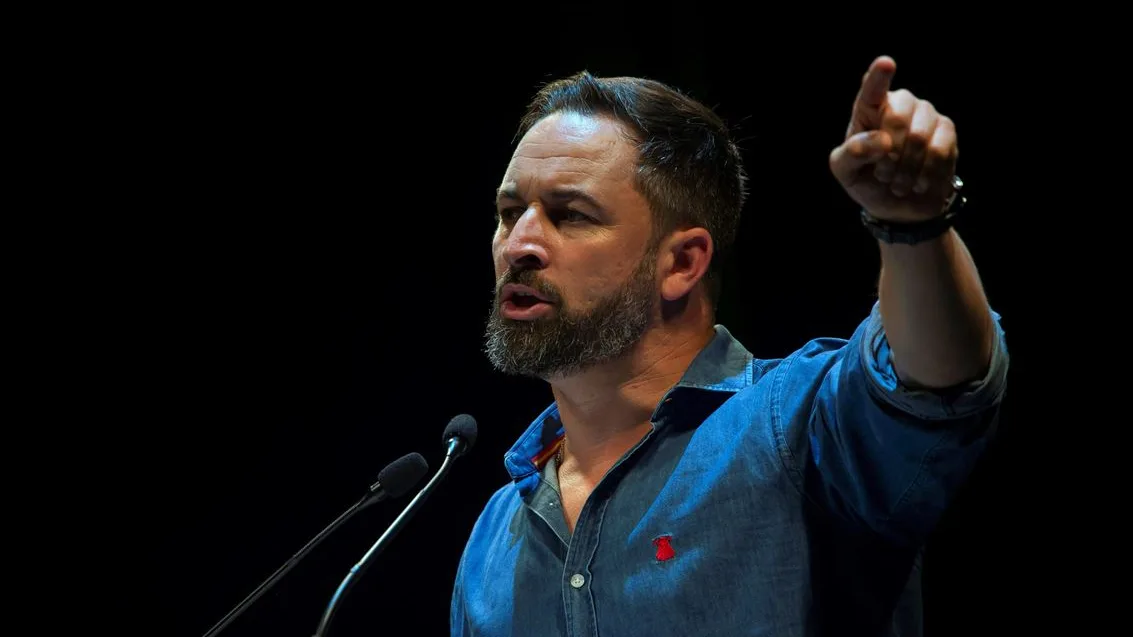 Santiago Abascal durante un acto de Vox (Archivo)