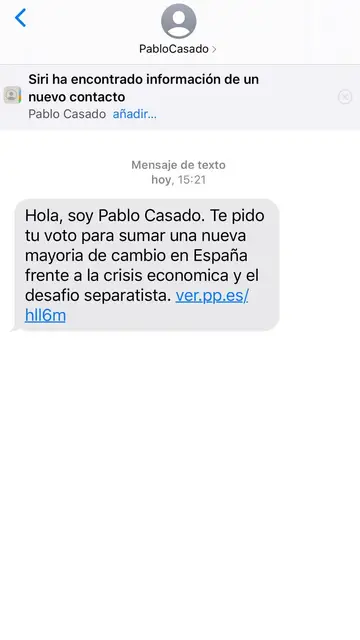 El mensaje del Partido Popular a 1,2 millones de personas El mensaje del Partido Popular a 1,2 millones de personas