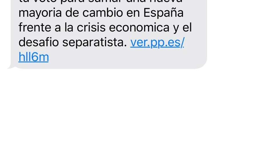 El mensaje del Partido Popular a 1,2 millones de personas 