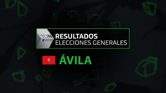 Resultados elecciones generales 10N en la provincia de &Aacute;vila