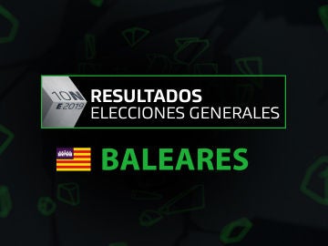 Resultados elecciones generales 10N en la comunidad de Islas Baleares Resultados elecciones generales 10N en la comunidad de Islas Baleares