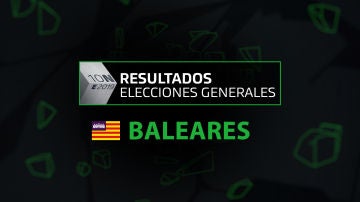 Resultados elecciones generales 10N en la comunidad de Islas Baleares