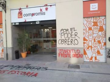 Ataque a la sede de Compromís Ataque a la sede de Compromís