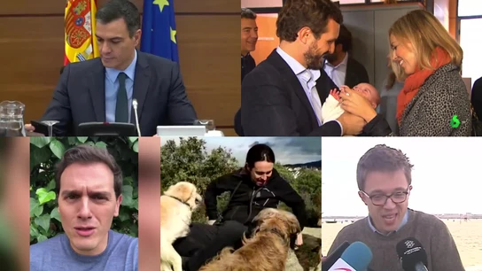 Imagen de los candidatos en la jornada de reflexión Imagen de los candidatos en la jornada de reflexión