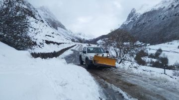 La nieve llega a puntos altos de León, Asturias y Cantabria