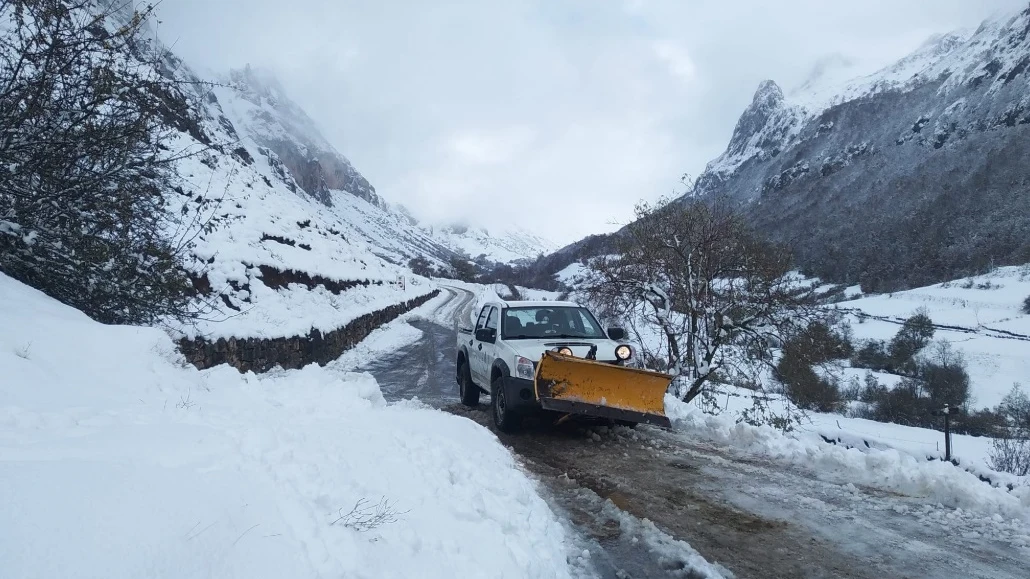 La nieve llega a puntos altos de León, Asturias y Cantabria