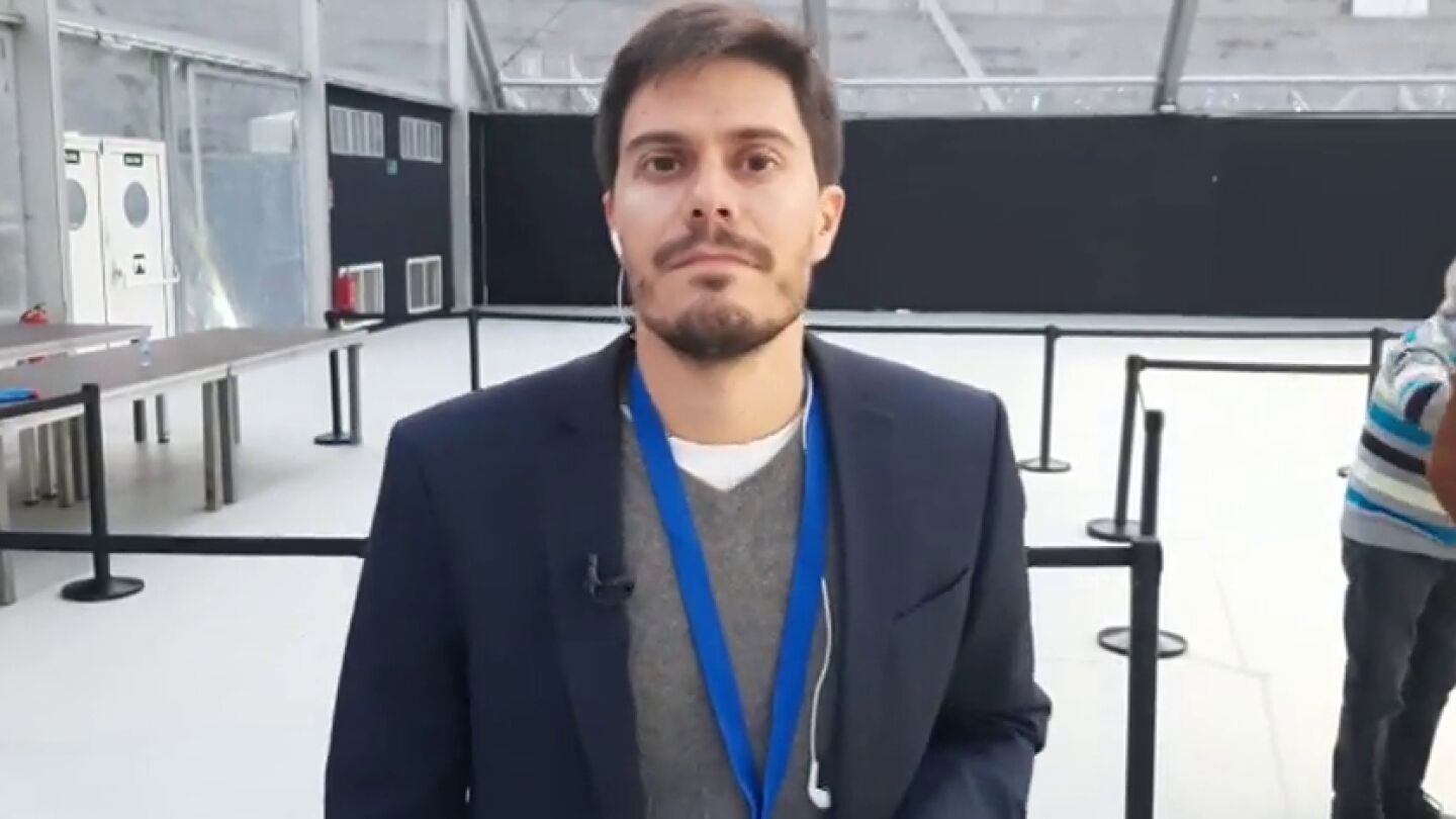 David Junquera antes de un mitin del PP