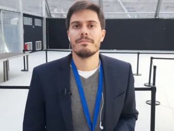 David Junquera antes de un mitin del PP David Junquera antes de un mitin del PP