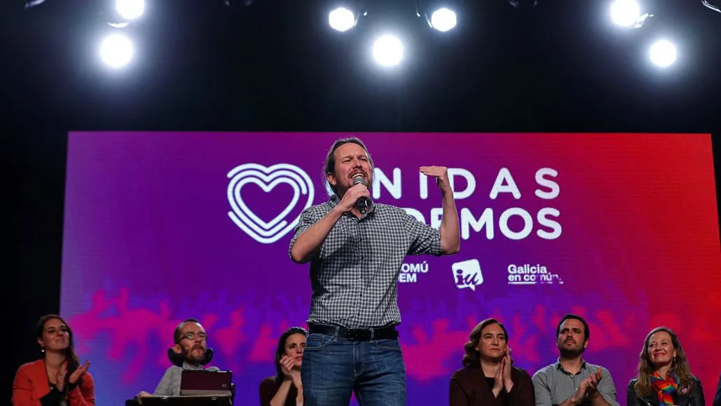 Pablo Iglesias en el cierre de campaña de Unidas Podemos