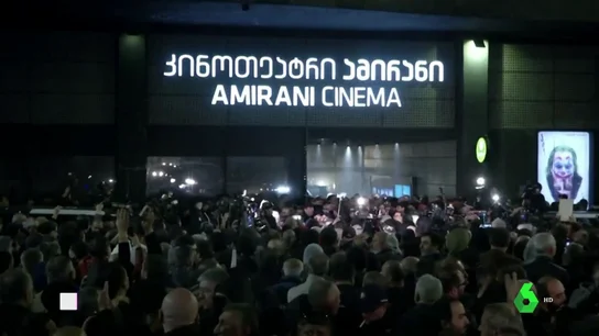 Protesta en Georgia contra una película homosexual Protesta en Georgia contra una película homosexual