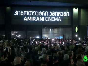 Protesta en Georgia contra una película homosexual Protesta en Georgia contra una película homosexual