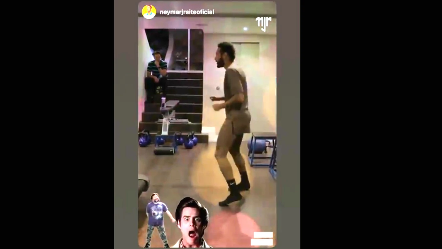 Neymar, bailando Neymar, bailando