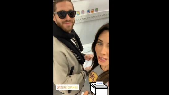 Sergio Ramos, votando Sergio Ramos, votando