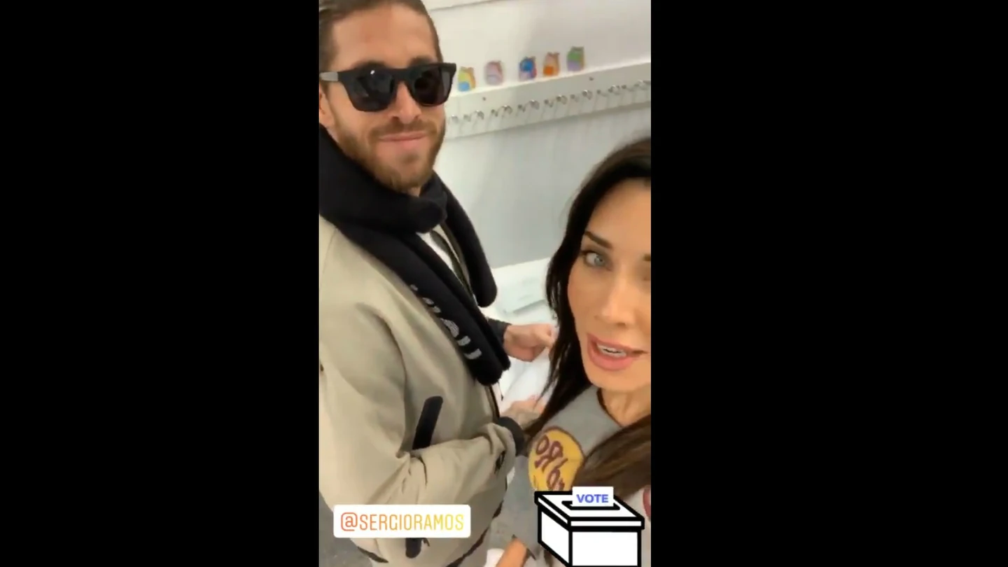 Sergio Ramos, votando Sergio Ramos, votando