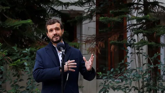 Pablo Casado ante los medios Pablo Casado ante los medios