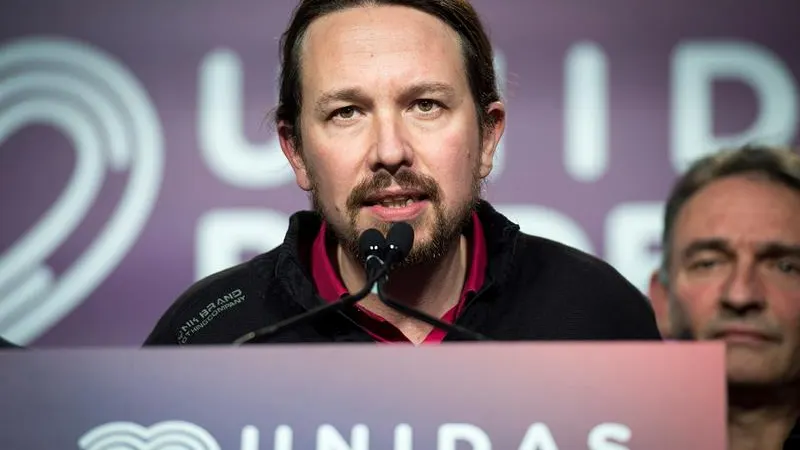 El secretario general de Unidas Podemos, Pablo Iglesias