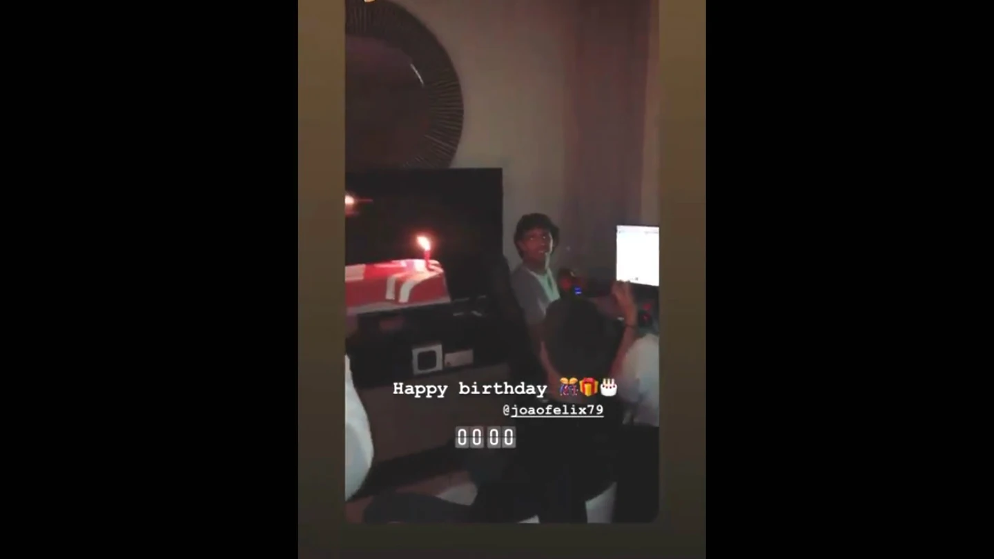 Joao Félix celebra su 20 cumpleaños Joao Félix celebra su 20 cumpleaños