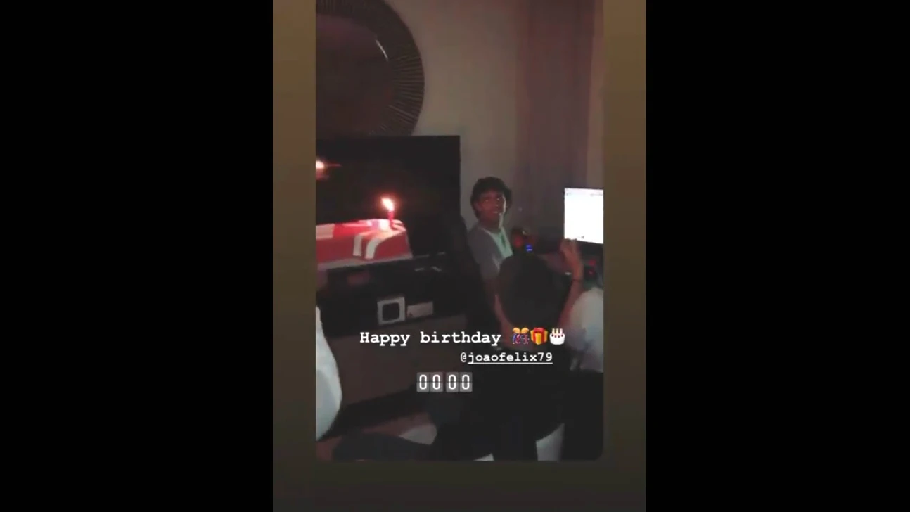 Joao Félix celebra su 20 cumpleaños