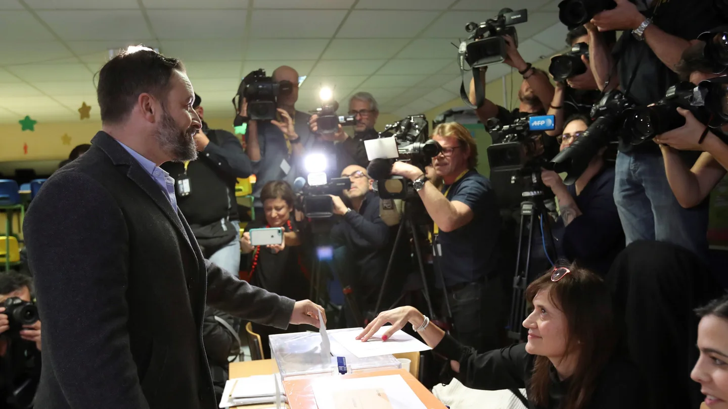 Santiago Abascal votando el 10-N Santiago Abascal votando el 10-N