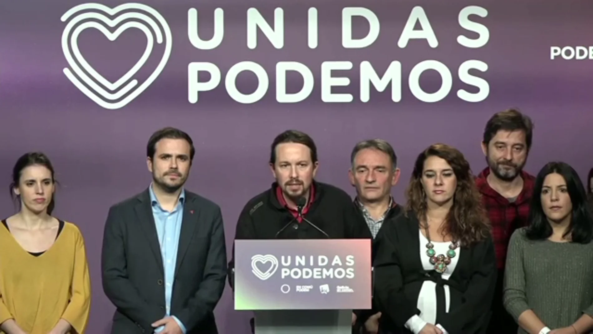 Pablo Iglesias tras el resultado de las elecciones generales, vídeo en directo