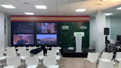 Interior de la sede de Vox Interior de la sede de Vox