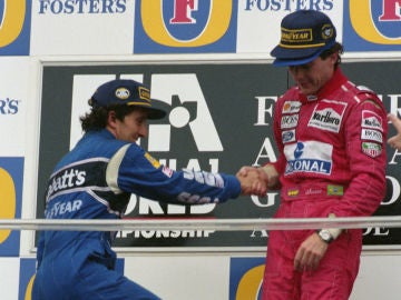Senna sube a Prost a lo más alto del podio Senna sube a Prost a lo más alto del podio