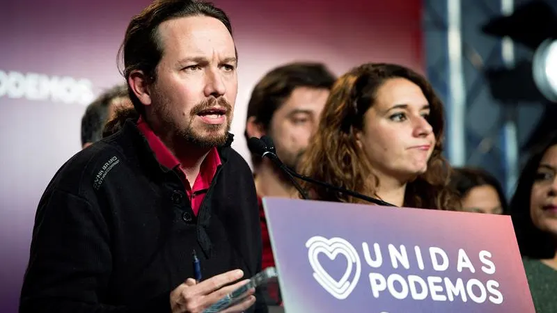 El secretario general de Unidas Podemos, Pablo Iglesias