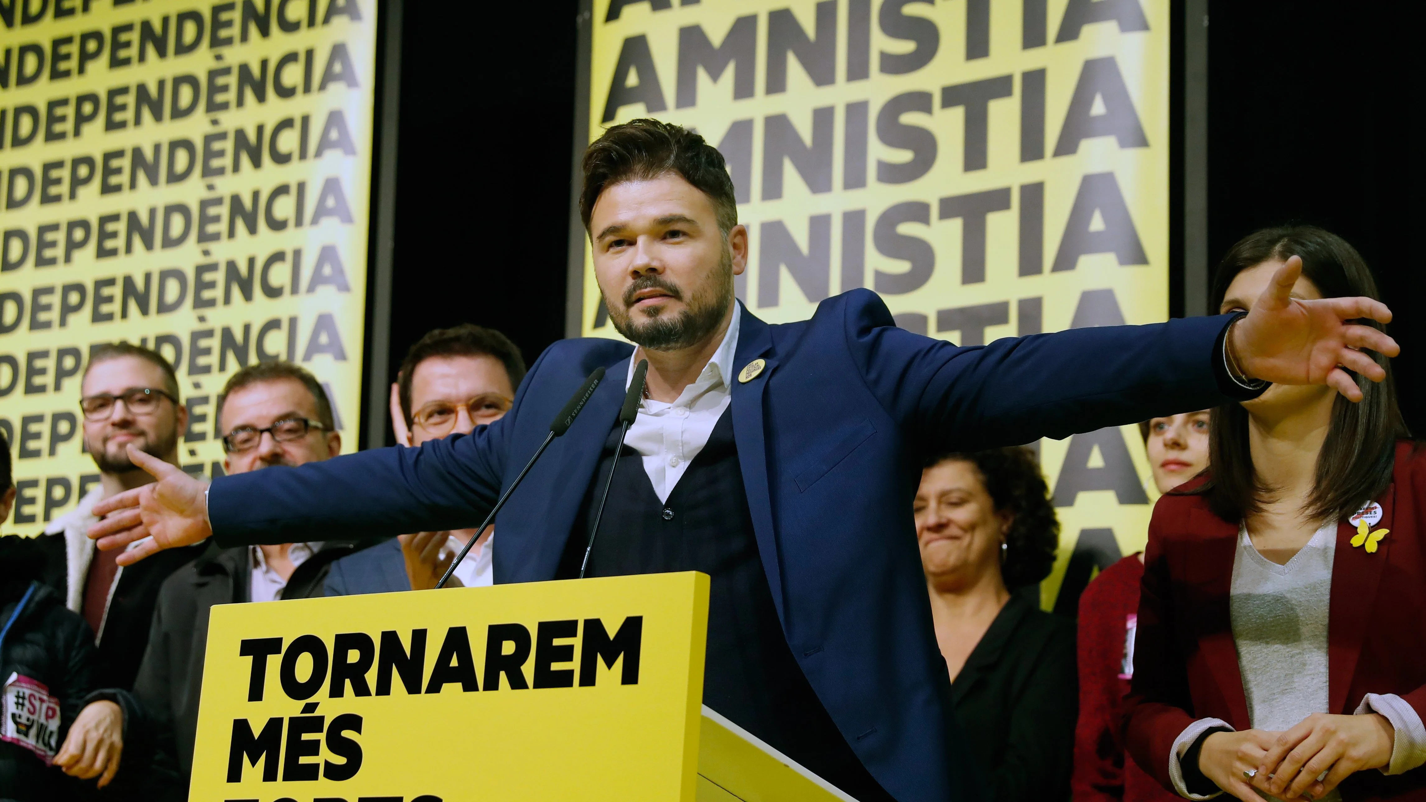 El cabeza de lista al Congreso por ERC, Gabriel Rufián