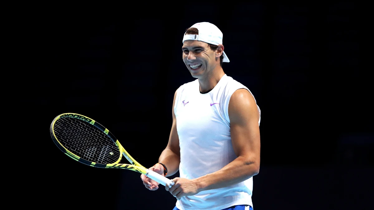 Rafa Nadal, sonriente