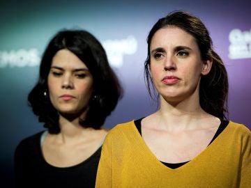 Las candidatas de Unidas Podemos, Isabel Serra e Irene Montero Las candidatas de Unidas Podemos, Isabel Serra e Irene Montero