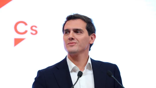 Rivera, durante la comparecencia en la que ha anunciado que deja la política Rivera, durante la comparecencia en la que ha anunciado que deja la política