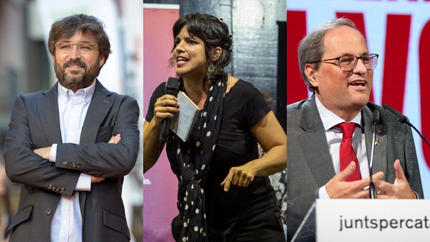 Imagen de Jordi &Eacute;vole, Teresa Rodr&iacute;guez y Quim Torra
