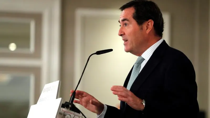 El presidente de la CEOE, Antonio Garamendi