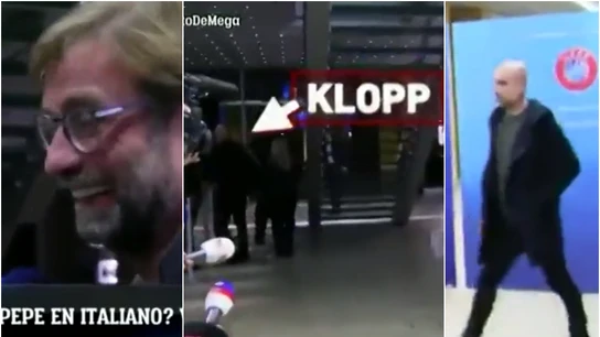 Klopp 'huye' de Guardiola en Nyon Klopp 'huye' de Guardiola en Nyon