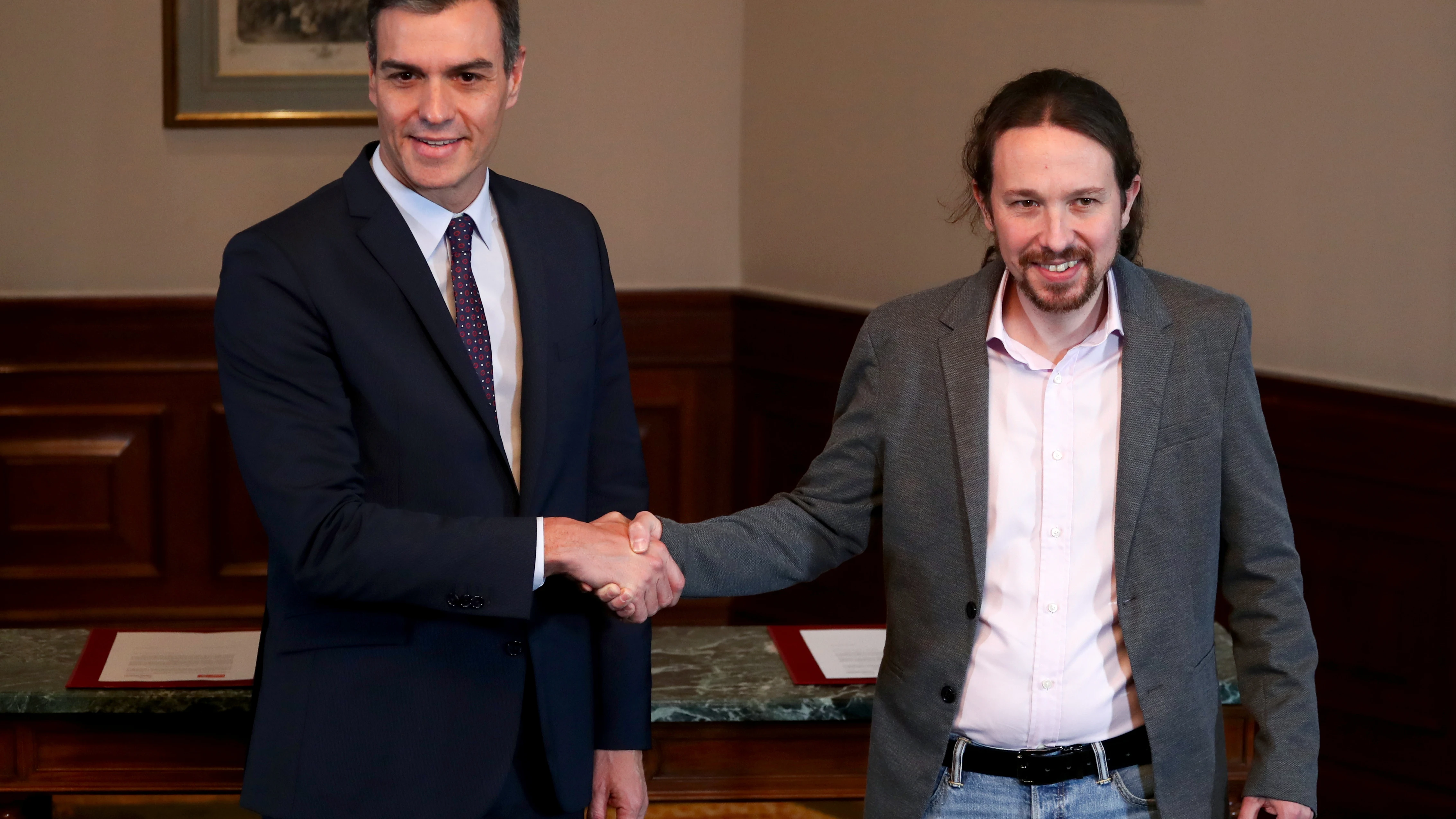 Pacto entre PSOE y Podemos