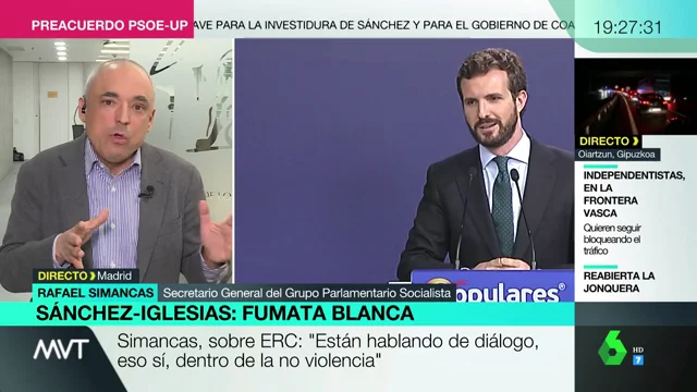 Simancas, PSOE: "La actitud del PP es ilegítima, lo razonable sería que se abstuviesen"