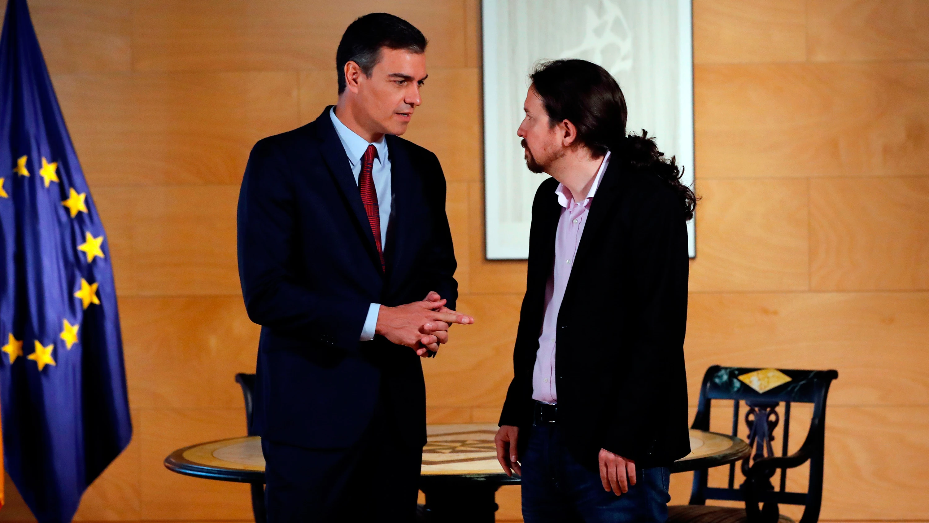 Pedro Sánchez y Pablo Iglesias en una foto de archivo